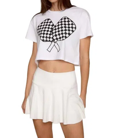Psundays Paddles Up Crop Shirt In White