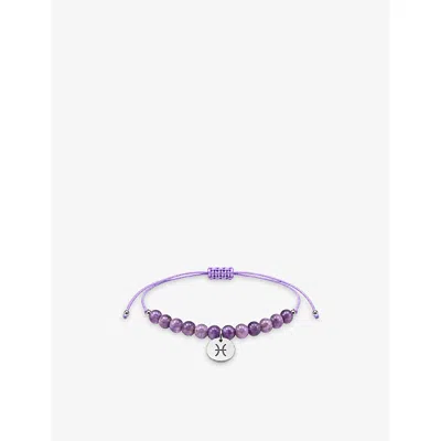 Psychic Sisters Womens Zodiac Crystal Bracelet Pisces In Transparent