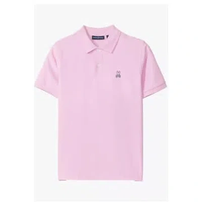Psycho Bunny - Classic Pique Polo Shirt In Pastel Lavender B6k001b200 Plv In Pink