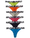 Psycho Bunny 6pk Cool Colors Thong In Multi