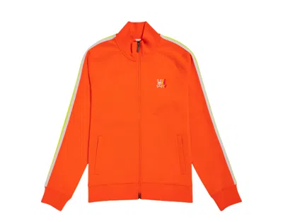 Psycho Bunny Abbott Neon Flame Orange Track Jacket B6s178n1cp-nfl