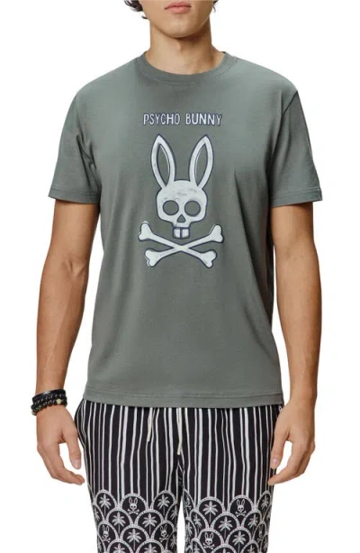 Psycho Bunny Adler Graphic T-shirt In Gold