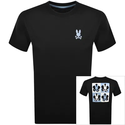 Psycho Bunny Aiden Back Graphic T Shirt Black