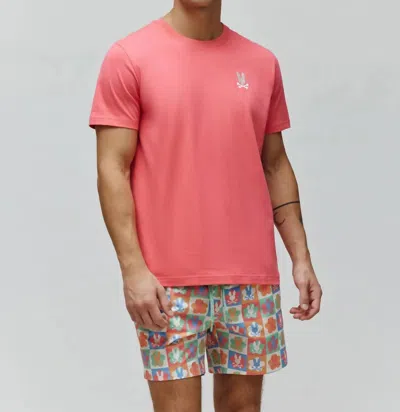 Psycho Bunny Aiden Back Graphic Tee In Pink