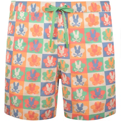 Psycho Bunny Aiden Swim Shorts Pristine Cream