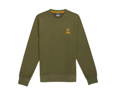 Psycho Bunny Allen Dark Olive Men's Sweatshirt B6s948u1ft-dkl In Green