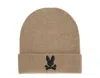 Psycho Bunny Allen Merino Wool Wet Sand Beanie B6a988u1ht-wtd In Beige