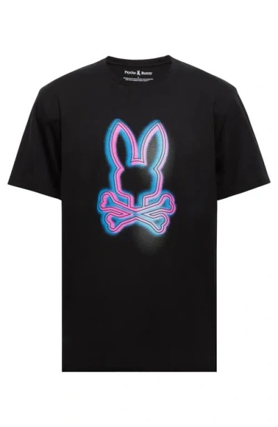 Psycho Bunny Andros Graphic T-shirt In Black