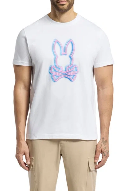 Psycho Bunny Andros Graphic T-shirt In White