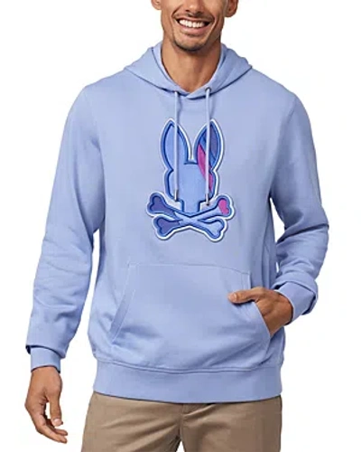 Psycho Bunny Apple Valley Embroidered Hoodie In Purple Impression