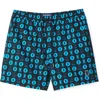 Psycho Bunny Arnold Print Swim Trunks In Black