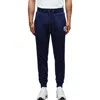 Psycho Bunny Auguste Floral Patch Cotton Joggers In Blue