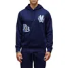 Psycho Bunny Auguste Floral Patch Hoodie In Blue