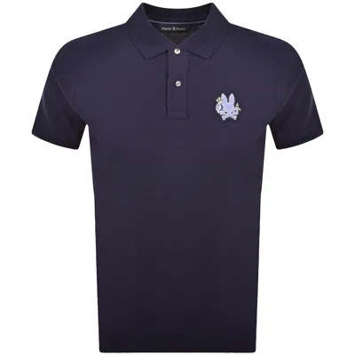 Psycho Bunny Auguste Pique Polo T Shirt Navy In Blue