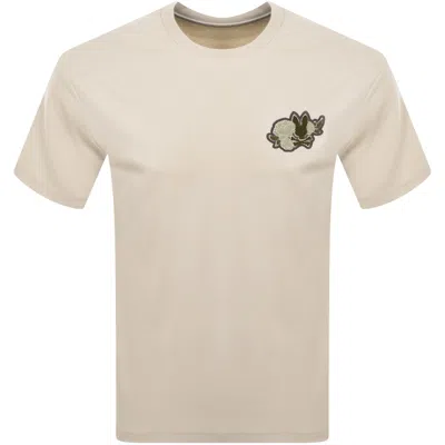 Psycho Bunny Auguste T Shirt Beige In Brown