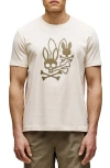 Psycho Bunny Aussie Appliqué Graphic T-shirt In Gold