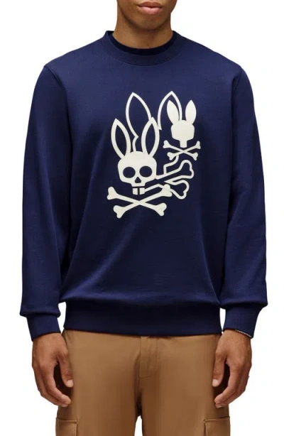 Psycho Bunny Aussie Appliqué Sweatshirt In Blue