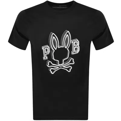 Psycho Bunny Bales T Shirt Black