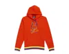 Psycho Bunny Barbon Neon Glow Bonfire Orange Hoodie B6h120q1ft-bnf In Orange