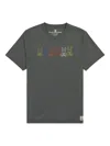Psycho Bunny Barbon T-shirt In Gray