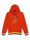 Psycho Bunny Barbon Neon Glow Bonfire Orange Hoodie B6h120q1ft-bnf In Orange