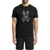 Psycho Bunny Baxter Embroidered Graphic T-shirt In Black