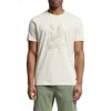 Psycho Bunny Baxter Embroidered Graphic T-shirt In Natural Linen