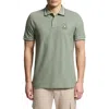 Psycho Bunny Baxter Tipped Pima Cotton Piqué Polo In Sea Spray
