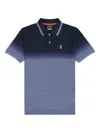 Psycho Bunny Bayles Ombre Polo Big Country Blue Shirt B6k301q1pc-bcu In Blue