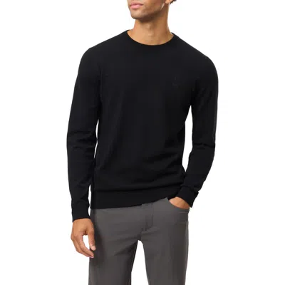 Psycho Bunny Belmore Cotton Crewneck Sweater In Black