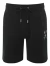 Psycho Bunny Palm View Hydrochromic Swim Trunks In Black