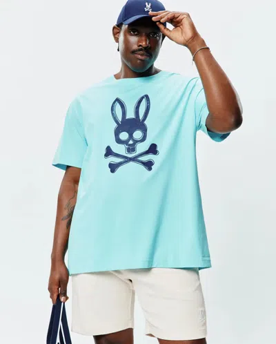 Psycho Bunny Big And Tall Adler Graphic Tee In Blue