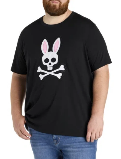 Psycho Bunny Big & Tall Archive Graphic Tee In Black