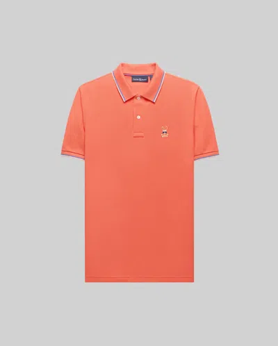 Psycho Bunny Big And Tall Brad Pique Polo In Orange