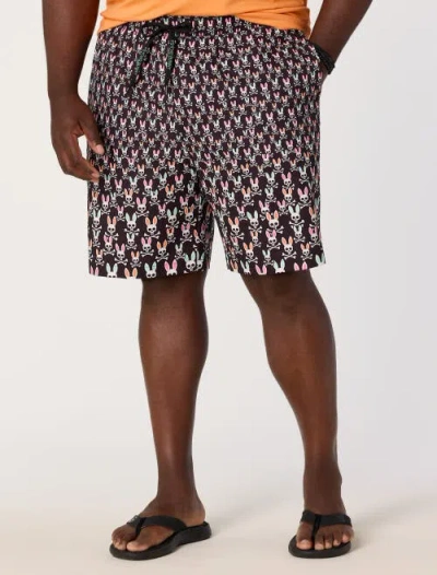 Psycho Bunny Big & Tall Byron Allover Swim Trunks In Multi