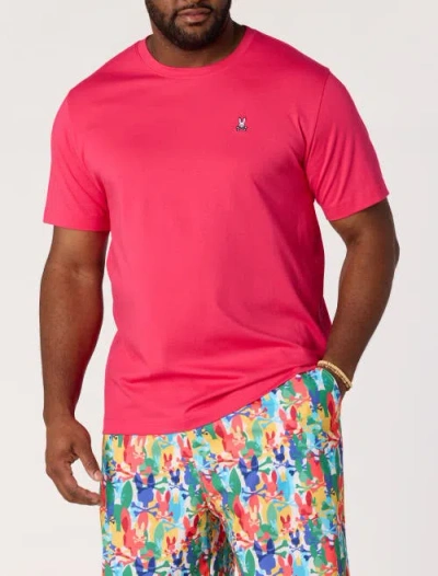 Psycho Bunny Big & Tall Crewneck T-shirt In Pink