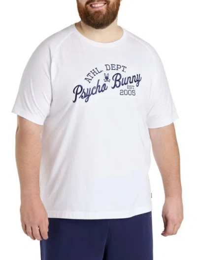 Psycho Bunny Big & Tall Fenton Graphic Tee In White