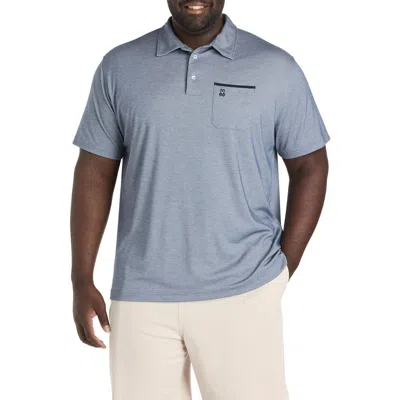 Psycho Bunny Big & Tall Hadley Piqué Performance Polo Shirt In Blue