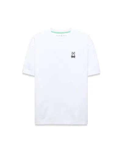 Psycho Bunny Big And Tall Jaydon Oversized-fit Tee In White