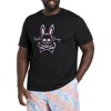 Psycho Bunny Big & Tall Loa Graphic Tee In Black