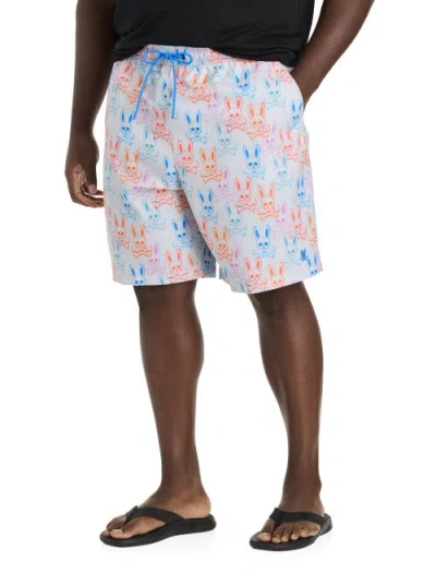 Psycho Bunny Big & Tall Loa Swim Trunks In Micro Chip