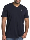 Psycho Bunny Logo V-neck T-shirt In New Navy