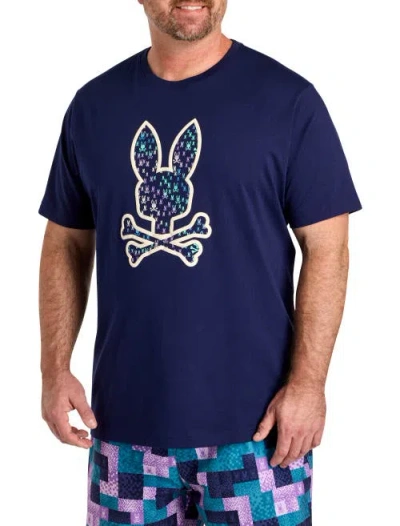 Psycho Bunny Big & Tall Nev Bunny Graphic Tee In Multi