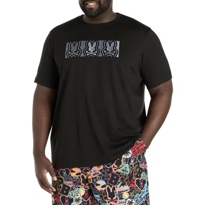 Psycho Bunny Big & Tall Rob Graphic Tee In Black