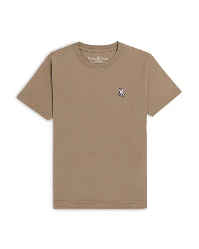 Psycho Bunny Boys' Crewneck Tee - Little Kid, Big Kid In Antique Taupe