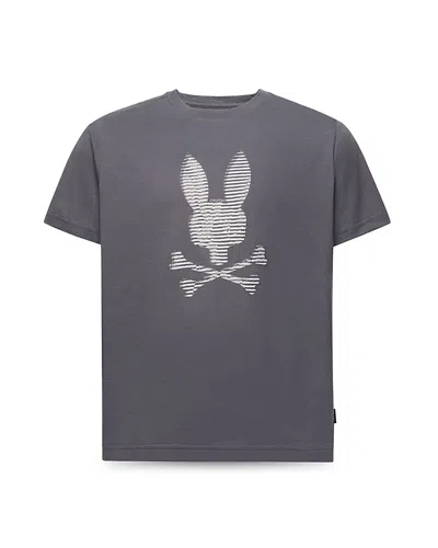 Psycho Bunny Boys' Grant Pima Cotton Logo Graphic Tee - Little Kid, Big Kid In Gray