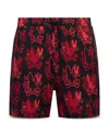 Psycho Bunny Boys' Olden Printed Swim Trunks - Little Kid, Big Kid In Multi