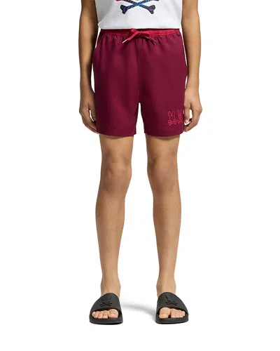 Psycho Bunny Boys' Romeo Two Tone Swim Trunks - Little Kid, Big Kid In Crimson