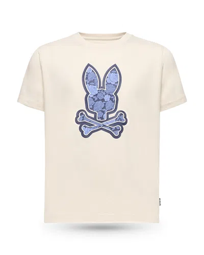 Psycho Bunny Boys' Rowen Bunny Graphic Tee - Little Kid, Big Kid In White