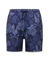 Psycho Bunny Boys' Rowen Printed Swim Trunks - Little Kid, Big Kid In Blue